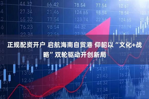 正规配资开户 启航海南自贸港 仰韶以“文化+战略”双轮驱动开创新局